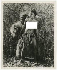 1a920 UNTAMED MISTRESS 8x10 still 1953 naked native woman attacked by fake gorilla monster!