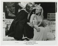 1a927 VENGEANCE OF SHE 8x10 still 1968 beautiful blonde Olinka Berova & John Richardson, Hammer!
