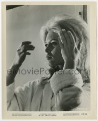 1a933 VERY PRIVATE AFFAIR 8.25x10.25 still 1962 close up of beautiful Brigitte Bardot in robe!