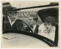 1a948 WALKING BACK 8x10 key book still 1928 Ivan Lebedeff glares at Sue Carol & Walling in car!