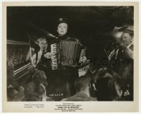 1a975 WITNESS FOR THE PROSECUTION 8.25x10 still 1958 Marlene Dietrich playing accordion with band!