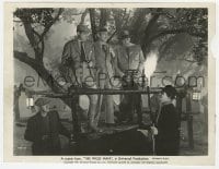 1a977 WOLF MAN 7.75x10.25 still 1941 Warren William & search party hunt for the monster!