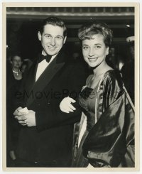 1a426 ICE COLD IN ALEX English 8x10 still 1958 star Sylvia Syms & her husband at the premiere!