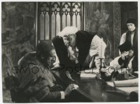 1a690 PRIVATE LIFE OF HENRY VIII English 7x9.5 still 1933 Charles Laughton stares at Miles Mander!