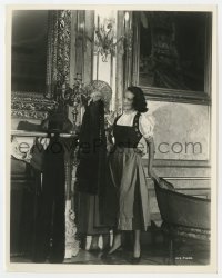 1a875 THIRD MAN candid English 8x10.25 still 1949 Valli photographed in Austrian national dress!
