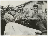 1a264 EAST OF EDEN 6.75x9 still 1955 James Dean & Julie Harris both from Broadway to Hollywood!