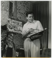 1a469 JOHN GARFIELD 7.75x8.5 news photo 1948 the tough guy actor likes to paint in his spare time!