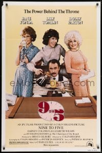 1b044 9 TO 5 1sh 1980 Dolly Parton, Jane Fonda & Lily Tomlin w/tied up Dabney Coleman!