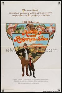 1b048 ACE ELI & RODGER OF THE SKIES int'l 1sh 1972 pilot Cliff Robertson, written by Steven Spielberg!