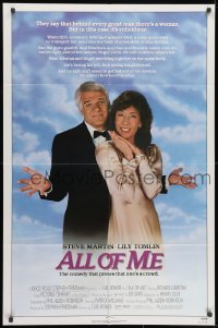 1b062 ALL OF ME 1sh 1984 wacky Steve Martin, Lily Tomlin, the comedy that proves one's a crowd!