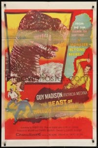 1b110 BEAST OF HOLLOW MOUNTAIN 1sh 1956 dinosaur monster beyond belief from the dawn of history