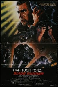 1b137 BLADE RUNNER NSS style 1sh 1982 Ridley Scott sci-fi classic, art of Harrison Ford by Alvin!