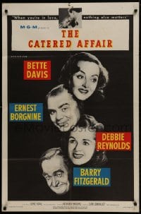 1b192 CATERED AFFAIR 1sh 1956 Debbie Reynolds, Bette Davis, Ernest Borgnine, Barry Fitzgerald