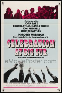 1b194 CELEBRATION AT BIG SUR int'l 1sh 1971 celebrate with Joan Baez, Crosby, Stills, Nash & Young!