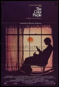 1b212 COLOR PURPLE advance 1sh 1985 Steven Spielberg, Whoopi Goldberg, from Alice Walker novel!