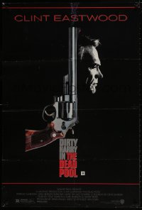 1b248 DEAD POOL 1sh 1988 Clint Eastwood as tough cop Dirty Harry, cool gun image!