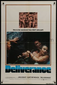 1b256 DELIVERANCE 1sh 1972 Jon Voight, Burt Reynolds, Ned Beatty, John Boorman classic!
