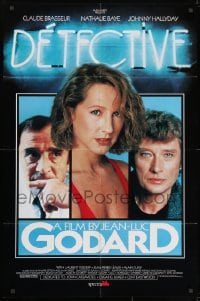 1b260 DETECTIVE 1sh 1985 directed by Jean-Luc Godard, Claude Brasseur, Nathalie Baye