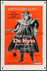 1b279 DR. SYN ALIAS THE SCARECROW 1sh R1975 Walt Disney, Patrick McGoohan as scarecrow!