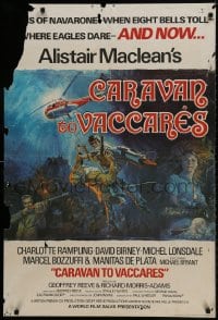 1b006 CARAVAN TO VACCARES English 1sh 1975 Charlotte Rampling, action, from Alistair MacLean novel
