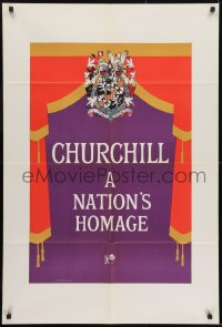 1b011 CHURCHILL A NATION'S HOMAGE English 1sh 1965 about the life of Winston Churchill!