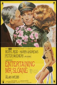 1b016 ENTERTAINING MR SLOANE English 1sh 1970 Peter McEnery, art of sexy woman in bikini!