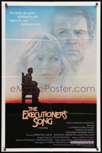 1b312 EXECUTIONER'S SONG int'l 1sh 1982 art of Tommy Lee Jones as Gary Gilmore, Rosanna Arquette!