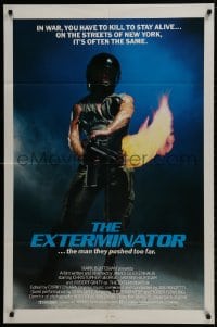 1b314 EXTERMINATOR int'l 1sh 1980 Robert Ginty is the man they pushed too far!