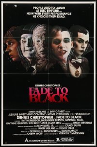 1b319 FADE TO BLACK 1sh 1980 Dennis Christopher lives for the movies, five images of monsters!