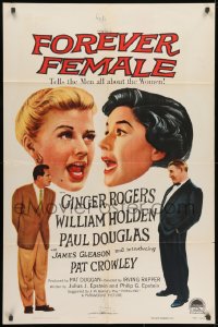 1b352 FOREVER FEMALE 1sh 1954 Ginger Rogers, William Holden, Paul Douglas, Pat Crowley