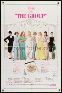 1b405 GROUP style B 1sh 1966 Candice Bergen, Joan Hackett, Elizabeth Hartman, Jessica Walter & more!
