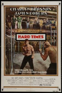 1b414 HARD TIMES style B 1sh 1975 Walter Hill, Goldberg art of Charles Bronson, The Streetfighter!