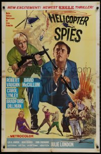 1b420 HELICOPTER SPIES int'l 1sh 1967 Robert Vaughn, David McCallum, The Man from UNCLE!