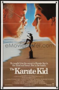 1b485 KARATE KID 1sh 1984 Pat Morita, Ralph Macchio, teen martial arts classic!