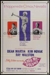 1b494 KISS ME, STUPID 1sh 1965 directed by Billy Wilder, Kim Novak, Dean Martin, Ray Walston!