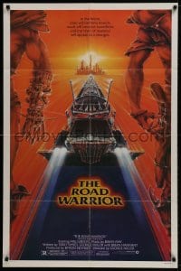 1b552 MAD MAX 2: THE ROAD WARRIOR 1sh 1982 Mel Gibson in the title role, great art by Commander!