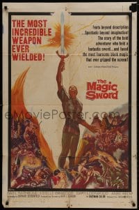 1b555 MAGIC SWORD 1sh 1961 Gary Lockwood wields the most incredible weapon ever!