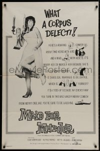1b558 MAID FOR MURDER 1sh 1962 Robert Asher English romantic comedy, Bob Monkhouse!