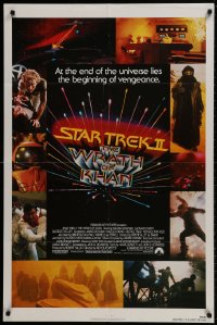 1b843 STAR TREK II 1sh 1982 The Wrath of Khan, Leonard Nimoy, William Shatner, sci-fi sequel!