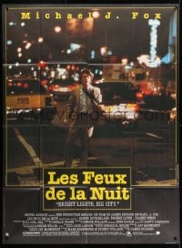1c504 BRIGHT LIGHTS BIG CITY French 1p 1988 different image of Michael J. Fox in New York City!