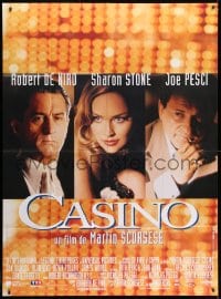 1c517 CASINO French 1p 1996 Martin Scorsese, Robert De Niro & Sharon Stone, Joe Pesci, different!