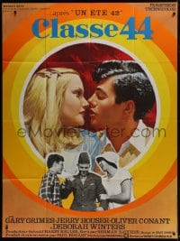1c529 CLASS OF '44 French 1p 1973 different art of Gary Grimes & Deborah Winters about to kiss!