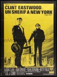 1c534 COOGAN'S BLUFF French 1p 1969 Clint Eastwood, Don Siegel, cool different image, rare!