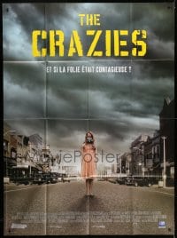 1c537 CRAZIES French 1p 2010 creepy image of girl wearing gas mask on empty city street!