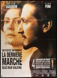 1c549 DEAD MAN WALKING French 1p 1996 great close up of Best Actress Susan Sarandon & Sean Penn!