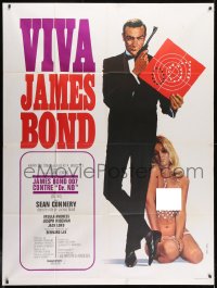 1c565 DR. NO French 1p R1970 Thos art of Sean Connery as James Bond & sexy blonde!
