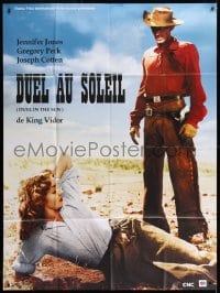 1c568 DUEL IN THE SUN French 1p R2008 different image of sexy Jennifer Jones & Gregory Peck!