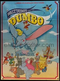 1c570 DUMBO French 1p R1970 colorful art from Walt Disney circus elephant classic!