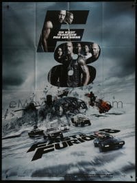 1c589 FATE OF THE FURIOUS teaser French 1p 2017 Vin Diesel, Dwayne Johnson, Statham, Theron!