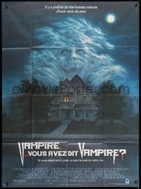 1c605 FRIGHT NIGHT French 1p 1985 there are good reasons to be afraid of the dark, vampire art!